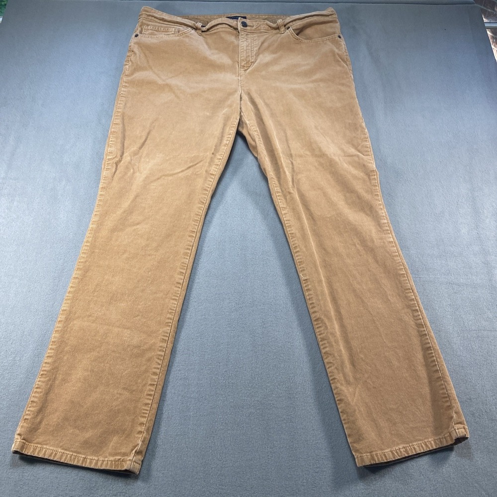 Tommy Hilfiger Corduroy Pants‎ Tan Boot Cut 5 Pocket Size 18